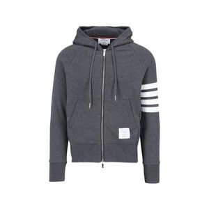 Thom Browne 4-Bar Zip Sweatshirt – Dark Grey - NWT